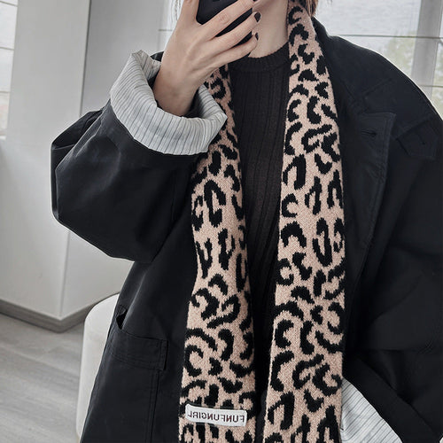 Korean Style High-grade Wool Knitted Small Scarf